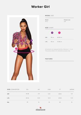 Костюм робітниці Obsessive Worker Girl S/M SO7733 фото