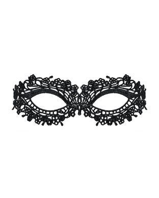 Мереживна маска Obsessive A710 mask, єдиний розмір, чорна SO7188 фото