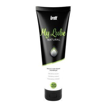 Лубрикант на водній основі Intt My Lube Natural, 100 мл, натуральний склад, без запаху, нелипкий SX0724 фото