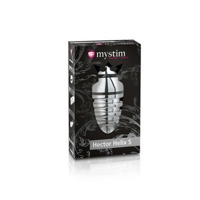 Металлическая анальная пробка Mystim Hector Helix S для электростимулятора, диаметр 4 см SO2960 фото
