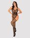 Ажурний бодістокінг під павутину Obsessive Bodystocking G325 black S/M/L, чорний, комбінезон SO7247 фото 3
