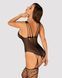 Ажурний бодістокінг під павутину Obsessive Bodystocking G325 black S/M/L, чорний, комбінезон SO7247 фото 2