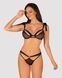 Полупрозрачный эротический комплект Obsessive Obsessivia 2pcs set black L/XL, бюстгальтер и трусики SO7298 фото 1