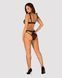 Полупрозрачный эротический комплект Obsessive Obsessivia 2pcs set black L/XL, бюстгальтер и трусики SO7298 фото 4