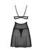 Бебі-дол Obsessive Nutris babydoll & thong, XL/2XL, імітація ліфа та спіднички, стрінги в комплекті SX1165 фото 4