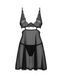 Бебі-дол Obsessive Nutris babydoll & thong, XL/2XL, імітація ліфа та спіднички, стрінги в комплекті SX1165 фото 3