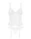 Корсет Obsessive Alissium corset & thong, M/L, гибкие косточки, открытая спина, стринги в комплекте SX0601 фото 6