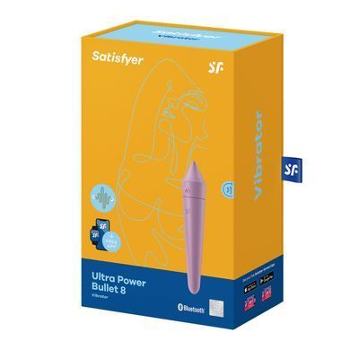 Смарт мінівібратор Satisfyer Ultra Power Bullet 8 Lilac SO5438 фото