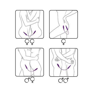 Вибратор двусторонний Adrien Lastic AD-2X с пультом LRS AD108735 фото