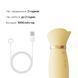 Вібратор з підігрівом та вакуумною стимуляцією клітора Zalo - ROSE Vibrator Lemon Yellow SO6681 фото 13