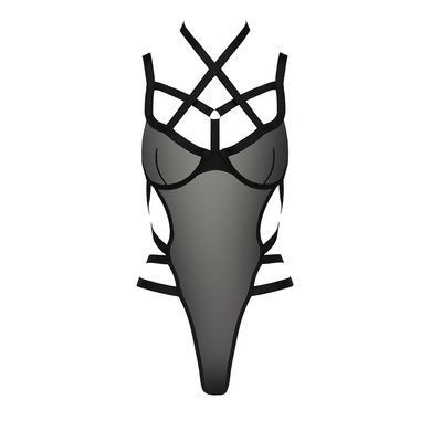 Боди-монокини Passion Exclusive HAGAR BODY S/M, black PS24702 фото