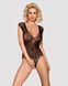 Бодістокінг із великої сітки з мереживом Obsessive B112 teddy XL/XXL, чорний, з доступом SO7202 фото 1