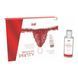 Набір Intt BRAZILIAN PANTY RED: трусики на резинці S-XL з перлинним кільцем + полунична змазка SO7128 фото 2