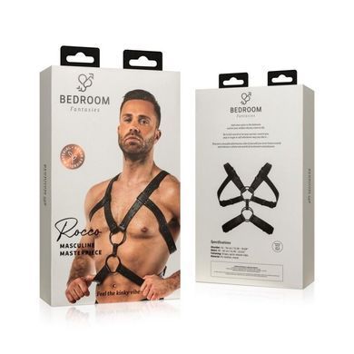 Портупея Bedroom Fantasies: Rocco Bondage Harness, черная SO8827 фото