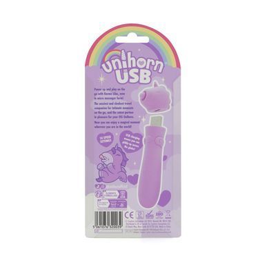 Вибратор-единорожка Unihorn USB Bullet &ndash; Karma Lilac, вибропуля, USB-зарядка, 10 режимов SX2868 фото