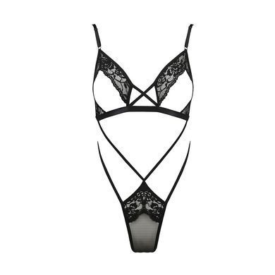 Боди монокини с открытой грудью Passion DIABOLINA BODY L/XL, black PS25801 фото