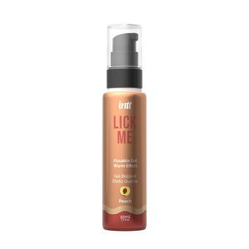 Гель для оральных ласк с согревающим эффектом INTT Lick Me Kissable Gel Peach 50 мл, без сахара SX1696 фото