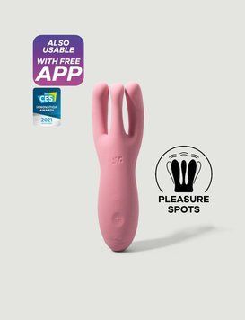 Клиторальный смарт-вибратор Satisfyer Threesome 4 Pink с тремя пальчиками SO6082 фото