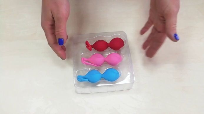 Вагинальные шарики Satisfyer Strengthening Balls (3шт), диаметр 3,8см, масса 62-82-98г, монолитные SO2302 фото