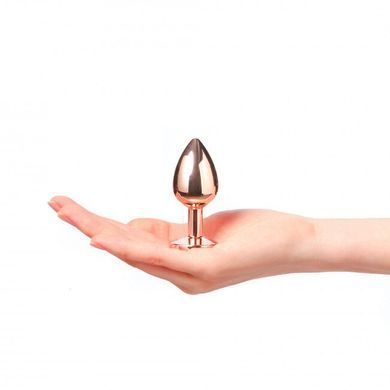 Металева анальна пробка із прикрасою у вигляді кристалу Dorcel - Diamond Plug Rose Gold S SO5534 фото