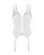 Корсет Obsessive Arrowel White corset S/M, з підв&rsquo;язками для панчіх SX2585 фото 3