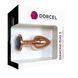 Металева анальна пробка із прикрасою у вигляді кристалу Dorcel - Diamond Plug Rose Gold S SO5534 фото 5