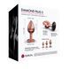 Металева анальна пробка із прикрасою у вигляді кристалу Dorcel - Diamond Plug Rose Gold S SO5534 фото 6