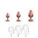 Металева анальна пробка із прикрасою у вигляді кристалу Dorcel - Diamond Plug Rose Gold S SO5534 фото 7