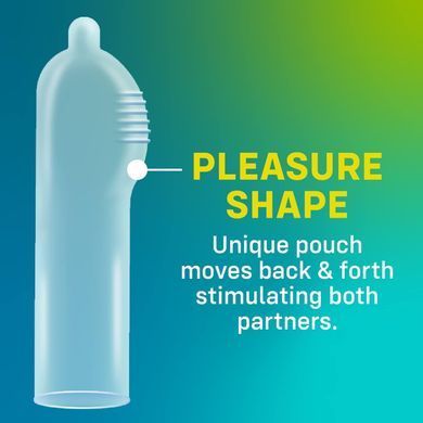 Презерватив ONE Pleasure Plus, 1 шт, с ребристым участком на конце, со смазкой SX0762 фото