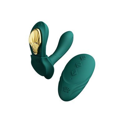 Смарт-вибратор в трусики Zalo - AYA Turquoise Green, насадка и пульт ДУ SO6647 фото