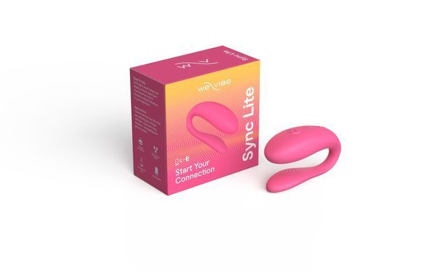 Смарт-вибратор для пар We-Vibe Sync Lite Pink, 10 виброрежимов, можно совмещать с проникающим сексом SO8766 фото