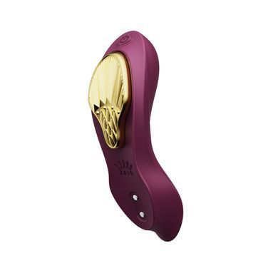 Смарт-вибратор в трусики Zalo - AYA Velvet Purple, насадка и пульт ДУ SO6648 фото