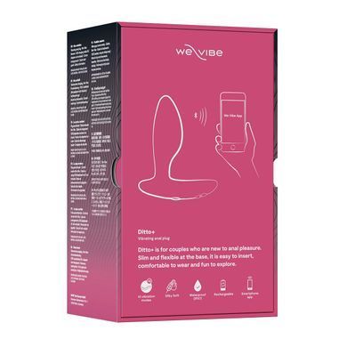 Анальна смарт-вібропробка We-Vibe Ditto+ Cosmic Pink, 10 режимів, пульт ДК SX0519 фото