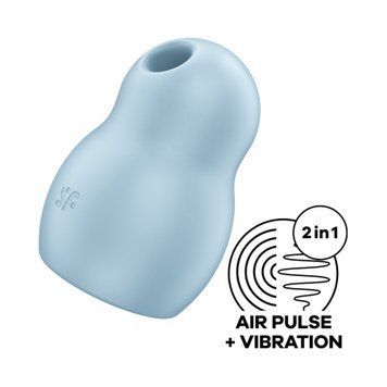 Вакуумный стимулятор с вибрацией Satisfyer Pro To Go 1 Blue SO7798 фото