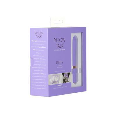 Розкішний вібратор Pillow Talk Flirty Purple Special Edition, Сваровскі, пов&rsquo;язка на очі+гра SO6854 фото