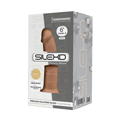 Фаллоимитатор SilexD Robby Caramel (MODEL 2 size 6in), двухслойный, силикон+Silexpan, диаметр 3,5см SO5019 фото