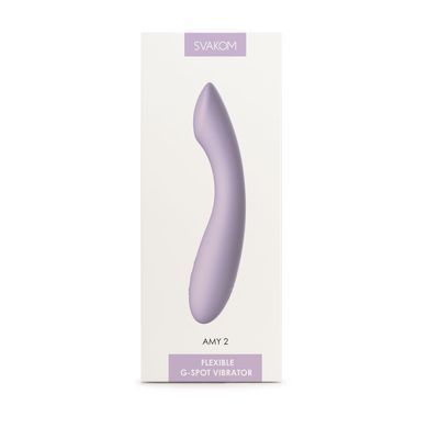 Вібратор для точки G з інтелектуальним режимом Svakom Amy 2 Pastel Lilac SO8770 фото