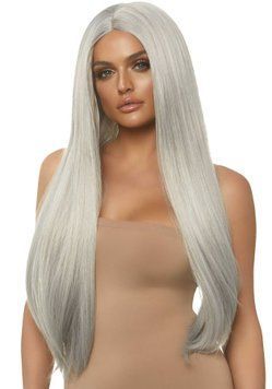 Перука Leg Avenue 33&Prime; Long straight center part wig Grey SO8588 фото