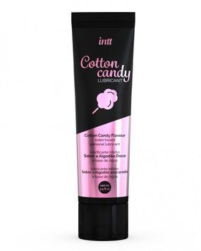 Лубрикант на водній основі Intt Cotton Candy (100 мл) смак солодка вата, густий та ковзний SO2930 фото