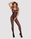 Бодістокінг Obsessive Bodystocking F213 S/M/L, імітація мереживного боді та резинки для панчіх SO7222 фото 3