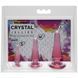 Набір анальних пробок Doc Johnson Crystal Jellies - Pink, макс. діаметр 2см - 3 см - 4 см SO1975 фото 3