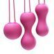 Набір вагінальних кульок Je Joue - Ami Fuchsia, діаметр 3,8-3,3-2,7см, вага 54-71-100гр + подарунок косметичка SO3044 фото 3