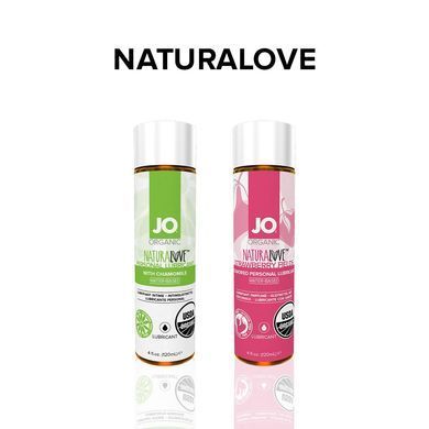 Смазка на водной основе JO NATURALOVE &mdash; ORGANIC (30 мл) с экстрактом листьев агавы и ромашки SO1489 фото