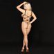 Мінімалістичний бодістокінг з відкритими грудьми "Аліна" Black One Size SO3672 фото 2