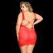 Сексуальна сітчаста сукня JSY &laquo;Пристрасна Евелін&raquo; Plus Size, Red, мереживо, відкрита спинка SO8387 фото 2