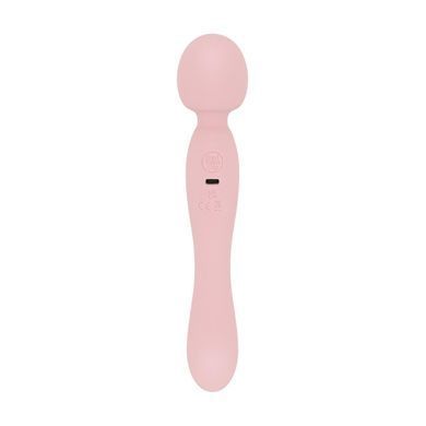 Двосторонній масажер-вібратор Good Vibes Only &ndash; SIMI Double-Sided Wand Vibrator Soft Silicone &ndash; Pink SX3076 фото