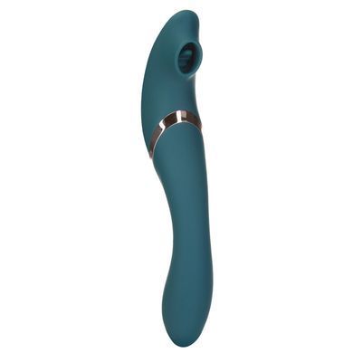 Многофункциональный вибратор с вакуумной стимуляцией Swan The Monarch Teal SO8905 фото