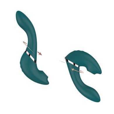Многофункциональный вибратор с вакуумной стимуляцией Swan The Monarch Teal SO8905 фото