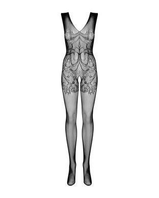 Бодистокинг Obsessive Bodystocking F234 S/M/L, абстрактный рисунок, глубокое декольте SO7230 фото