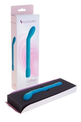 Тонкий вібратор для точки G S Pleasures Lithea Turqouise, 7 режимів SX1602 фото